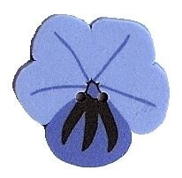 JABC 2282.B Blue Pansy Small