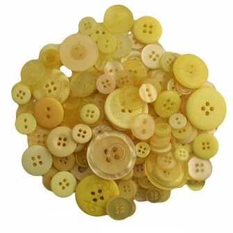 Lemon Twist Buttons in Mason Jar