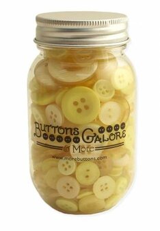 Lemon Twist Buttons in Mason Jar