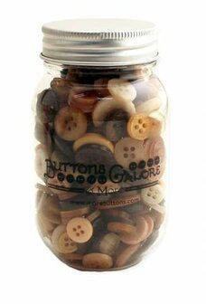 Cocoa Buttons in Mason Jar