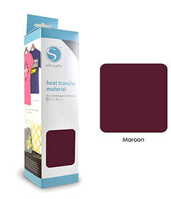 Maroon - Smooth Heat Transfer SILHOUETTE