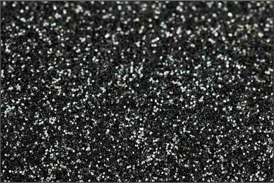 6002 Black NOVA-FLEX PET GLITTER 30cm