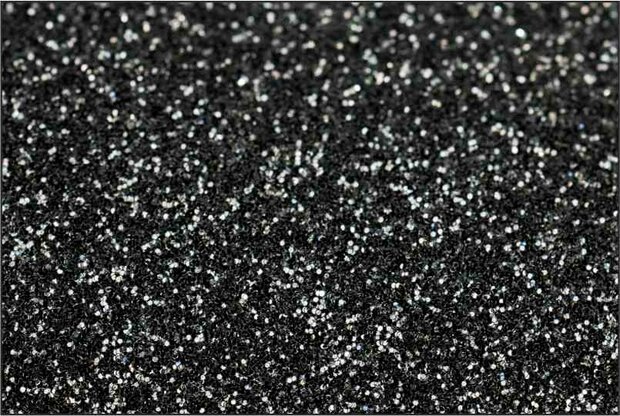 6002 Black NOVA-FLEX PET GLITTER 30cm