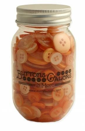 Sweet Mango Buttons in Mason Jar