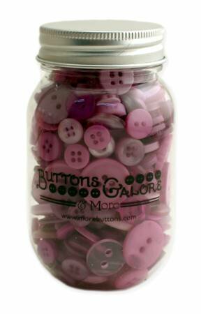 Sour Grapes Buttons in Mason Jar