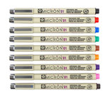 Pigma-Micron-Pen-.45mm-Size-05-SET-9-Colors
