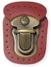 Tuck-lock-for-sewing-on-Red-Antique-Brass