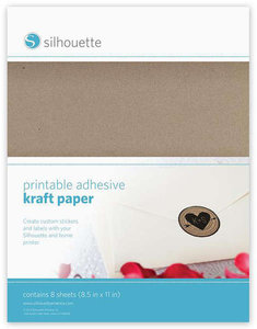 Adhesive Kraft Paper 8pcs SILHOUETTE