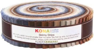 Kaufman Skinny Strips Kona Solids Neutral Colorway 41pcs