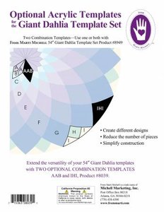 Template Set Combined for Giant Dahlia