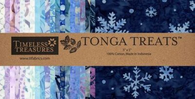 5in Squares Tonga Batik Frost 42st