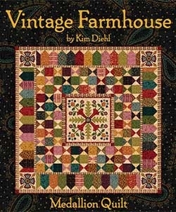 Vintage-Farmhouse-Medaillon Quilt Kit