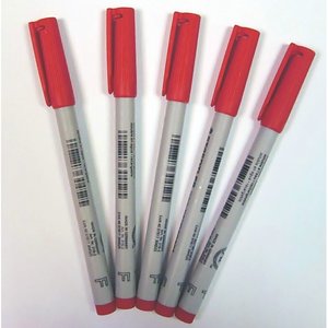 Felt pens (5x) Red