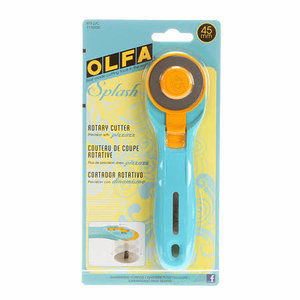 Olfa Splash Couteau de coupe rotative 45mm - Aqua
