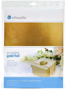 Gold Printable Foil Sheets 8pcs SILHOUETTE