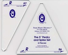 Template Set -  Set R - 5" Peaky & Spike Triangles