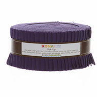 Kaufman Roll Up Kona Solids Purple Color 40pcs