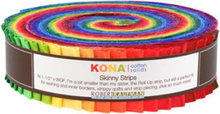 Kaufman Skinny Strips Kona Solids Classic Colorway 41pcs