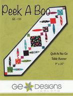 Peek A Boo Quilt As You Go Table Runner- G.E. Designs