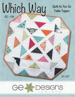 Which Way Quilt As You Go Table Topper- G.E. Designs