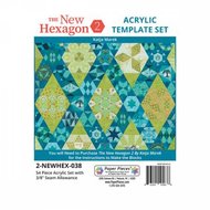 The New Hexagon 2: 54 Piece Template Set with 3/8in Seams