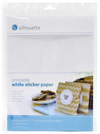 White Sticker Sheets 8pcs SILHOUETTE