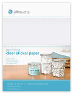 Clear Sticker Sheets 8pcs SILHOUETTE