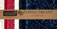 5in Squares Tonga Batik Liberty 42st