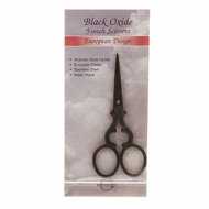Tooltron Embroidery Scissor 3 3/4in Victorian Style Black Oxide 