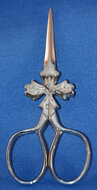 Cross Scissors Silver 10cm