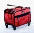 2XLarge TUTTO Sewing machine suitcase on wheels - Red