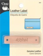 Leder Label "Stitched"