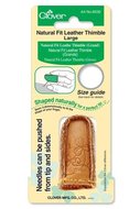 Clover Natural Fit Leather Thimble - Large
