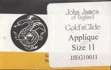 John James Gold'N Glide Applique needles size 11 JJEG100-11
