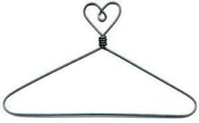 7.5cm Heart Top with Open Center Hanger