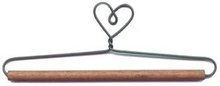 12.7cm Quilt hanger heart/stained dowel