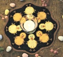 Candle mat - Chicks