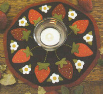 Candle mat - Strawberries KIT