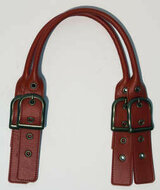 Leather Like Adjustable Bag Handles Red