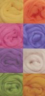 Wistyria Editions - Wool Roving Assortment Cotton Candy