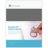 Scratch-off Sticker Sheets Silver SILHOUETTE