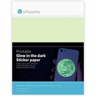 Printbaar Glow-in-the-Dark Sticker Vellen 2pcs SILHOUETTE