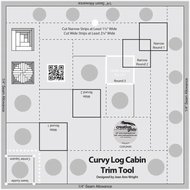 8" Curvy Log Cabin Trim Tool - Non-slip Creative Grids