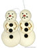 Wool Felt Kit Snowman Ornament Set of 2_6