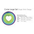 Gina K. Designs (3) Nested Circle Dies • Single Stitch Design • Large Set_6