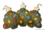 Wool Felt Kit Victorian Christmas Tree Ornament Set of 3_6